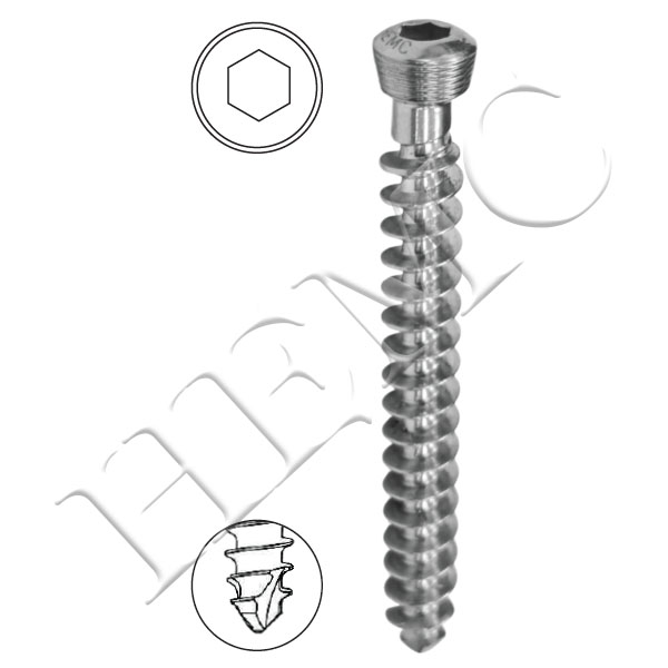 6.5mm SECURE LOCKING CANCELLOUS SCREWS, FULL THREAD, SELF TAPPING