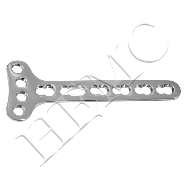 3.5mm SECURE LOCKING T-PLATE, SMALL, (4 HEAD HOLES)