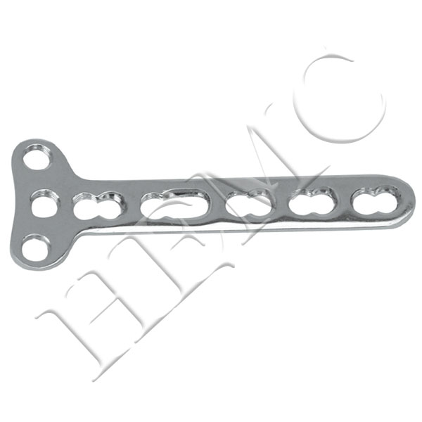 3.5mm SECURE LOCKING T-PLATE, SMALL (3 HEAD HOLES)