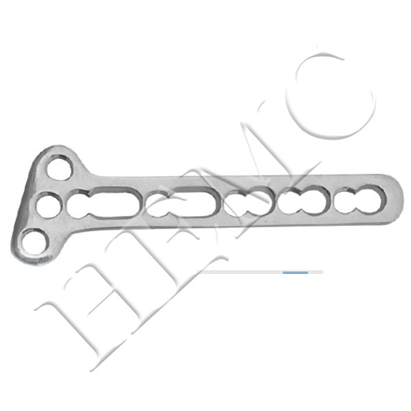 3.5mm SECURE LOCKING T- OBLIQUE PLATE, SMALL (3 HEAD HOLES)