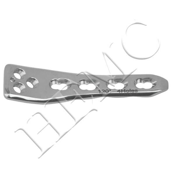 3.5mm SECURE LOCKING 120° PAEDIATRIC FRACTURE PLATE (4 SHAFT HOLES)