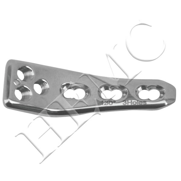 3.5mm SECURE LOCKING 150° PAEDIATRIC HIP PLATE, STRAIGHT (3 HOLES)