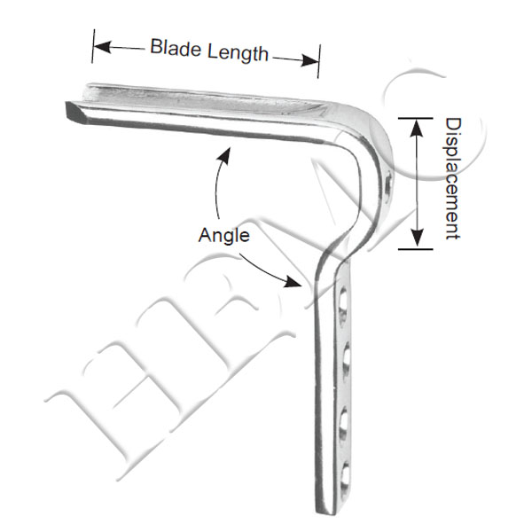 ANGLED BLADE PLATE FOR INTEROCHANTERIC FEMORAL OSTEOTOMIES IN ADULTS WITH DC HOLES