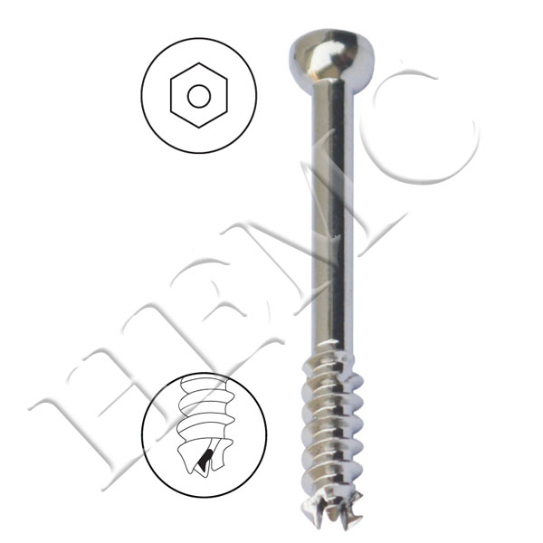 4.5mm CORTICAL CANNULATED SCREW, PARTIAL THREAD