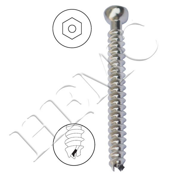4.5mm CORTICAL CANNULATED SCREW, FULL THREAD