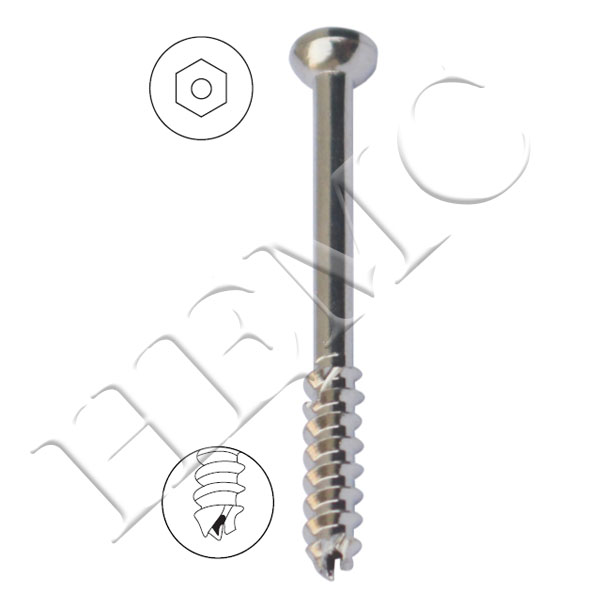 4.0mm SMALL CANCELLOUS CANNULATED SCREW, PARTIAL THREAD
