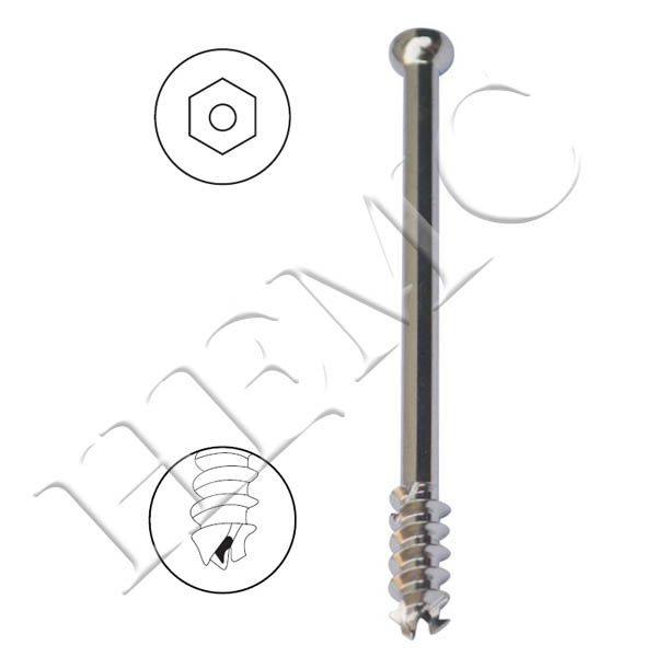 7.0mm LARGE CANCELLOUS CANNULATED SCREW, 16mm THREAD