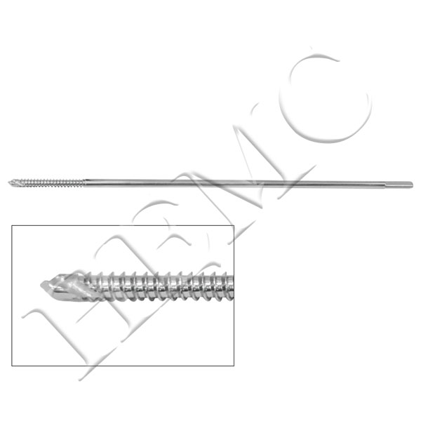FRONT THREADED PIN (SCHANZ SCREW) SELF DRILLING S.S.