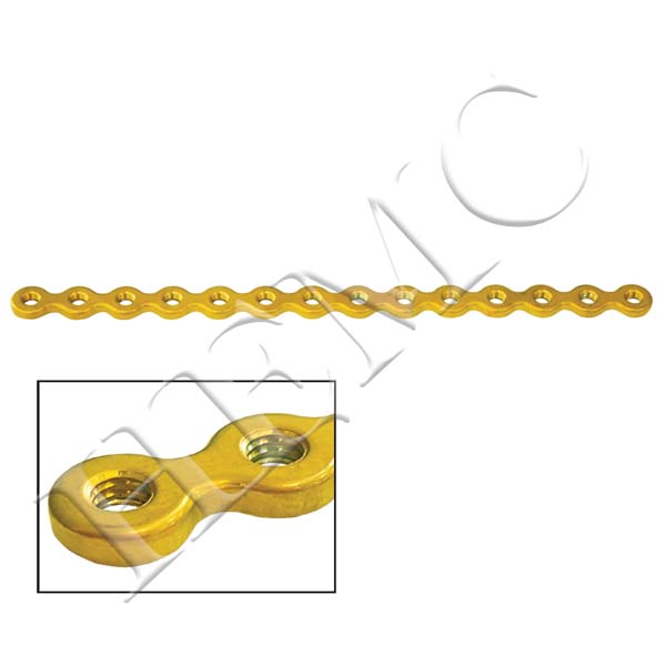 SECURE LOCKING STRAIGHT MANDIBULAR RECONSTRUCTION PLATE, TITANIUM