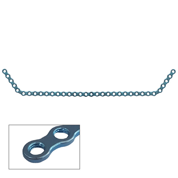 PRIMARY DOUBLE ANGLED MANDIBULAR RECONSTRUCTION LOCKING PLATE, TITANIUM