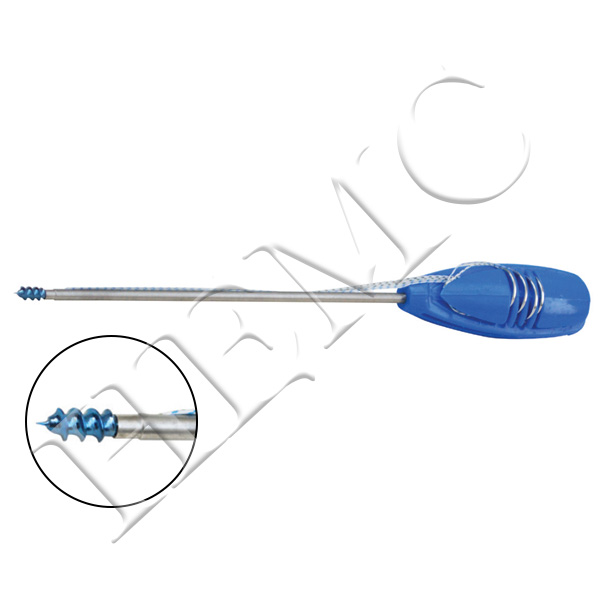 SUTURE ANCHOR, 5.0mm LOADED WITH FIBER, TITANIUM
