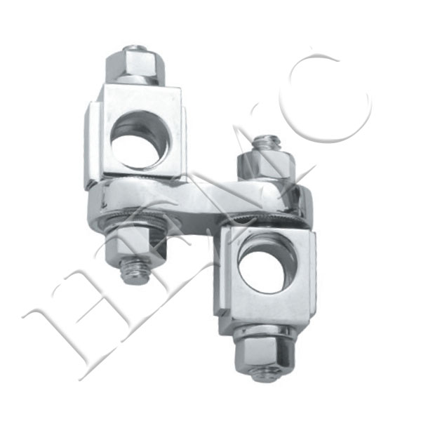 DOUBLE ADJUSTABLE CLAMP, CURVED