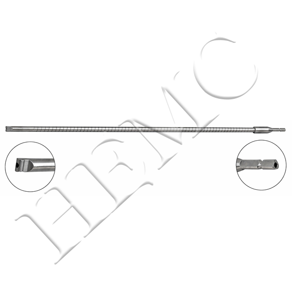 CANNULATED FLEXIBLE REAMER SHAFT ONLY S.S