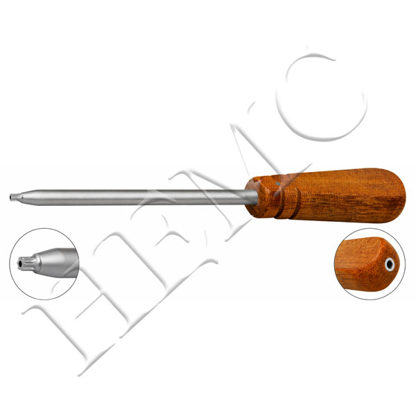 CANNULATED SCREW DRIVER, STAR HEAD & FIBER HANDLE