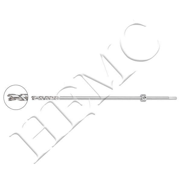 DRILL BIT, PLAIN SHANK CANNULATED WITH ADJUSTABLE STOPPER