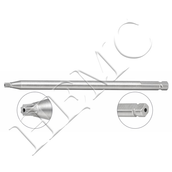 QUICK COUPLING END CANNULATED STAR HEAD SCREW DRIVER