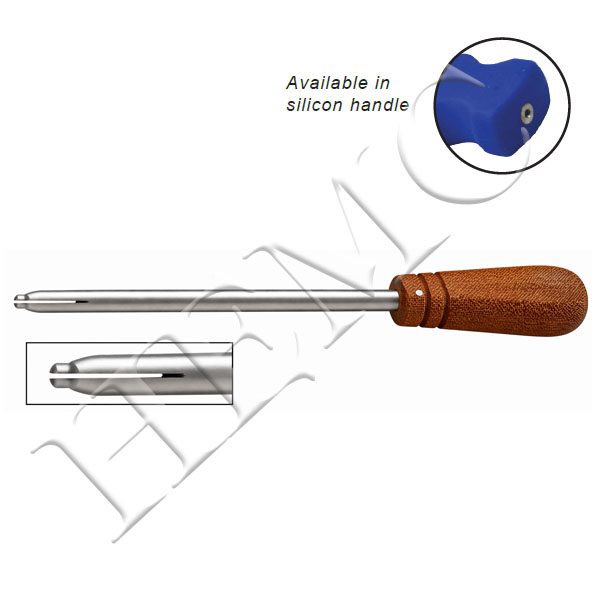 HEXAGONAL TIP WITH SLIT SCREW DRIVER, FIBER HANDLE