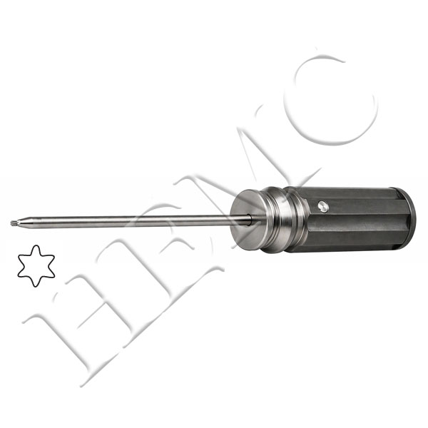 RESTRICTED TORQUE SCREW DRIVER, STAR HEAD, ALUMINIUM HANDLE