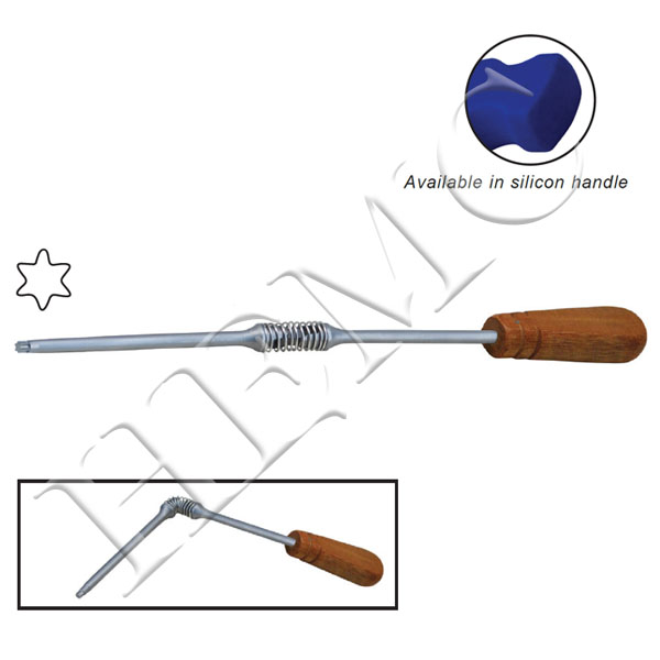 LONG HINGED SHAFT SCREW DRIVER, STAR TIP