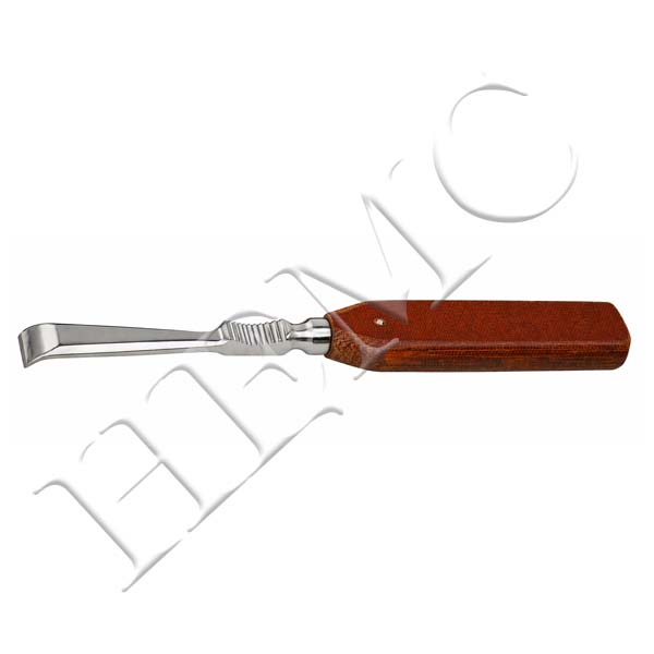 PERIOSTEAL ELEVATOR S.S. WITH FIBER HANDLE, CURVED