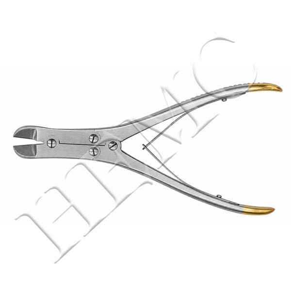 BONE CUTTER, DOUBLE ACTION, CURVED S.S. TUNGSTEN CARBIDE TIP