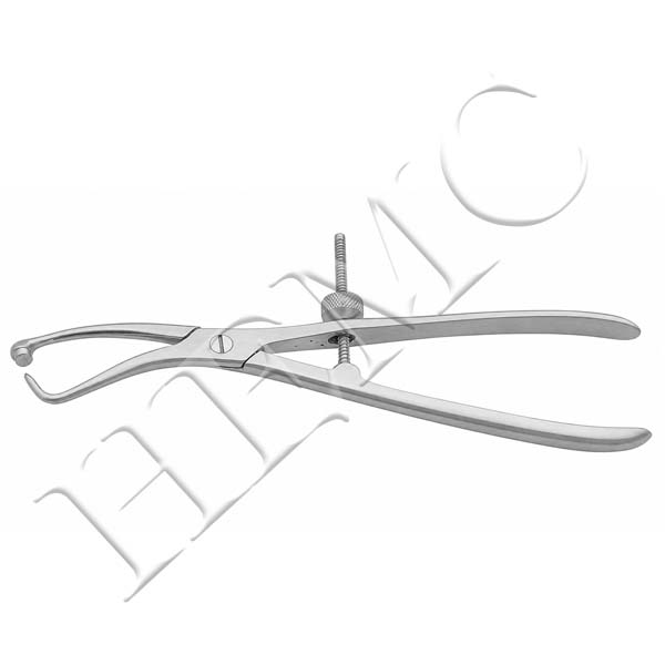 BONE & PLATE HOLDING FORCEPS WITH NUT S.S.