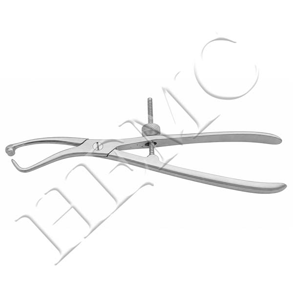 BONE & PLATE HOLDING FORCEPS, SCREW LOCK, LANES S.S.