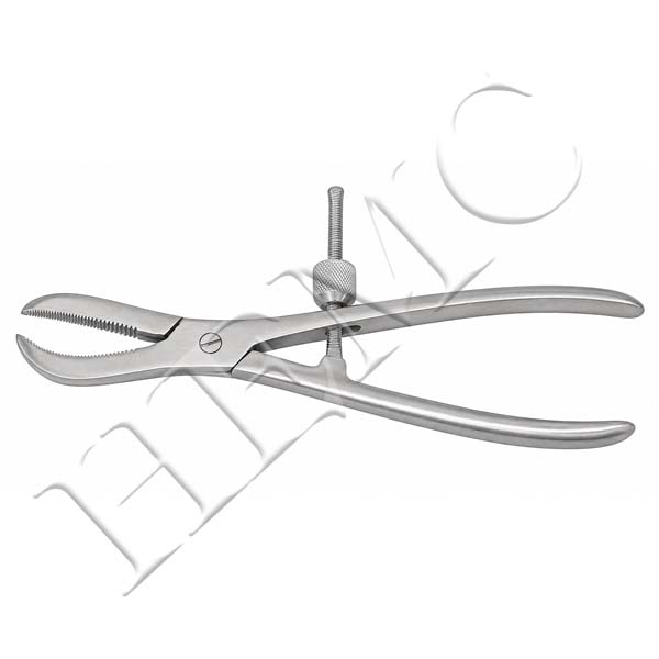 REDUCTION FORCEPS, SERRATED, SCREW LOCK S.S.