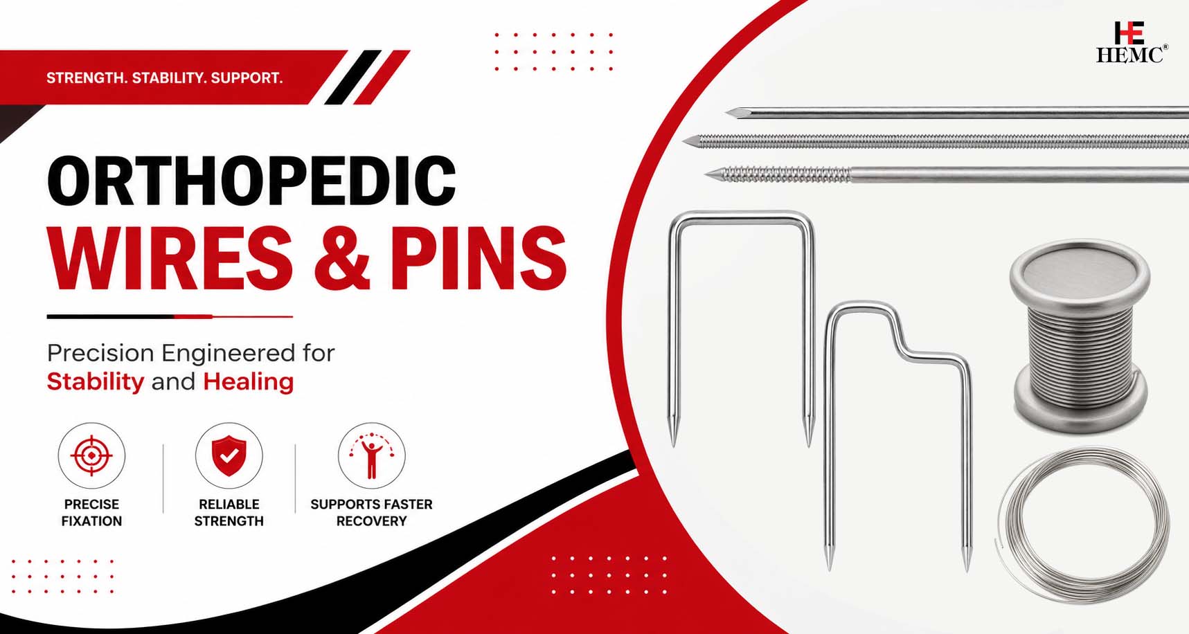 Essential Wires and Pins for Orthopaedic Surgery Orthopaedic Wires and Pins